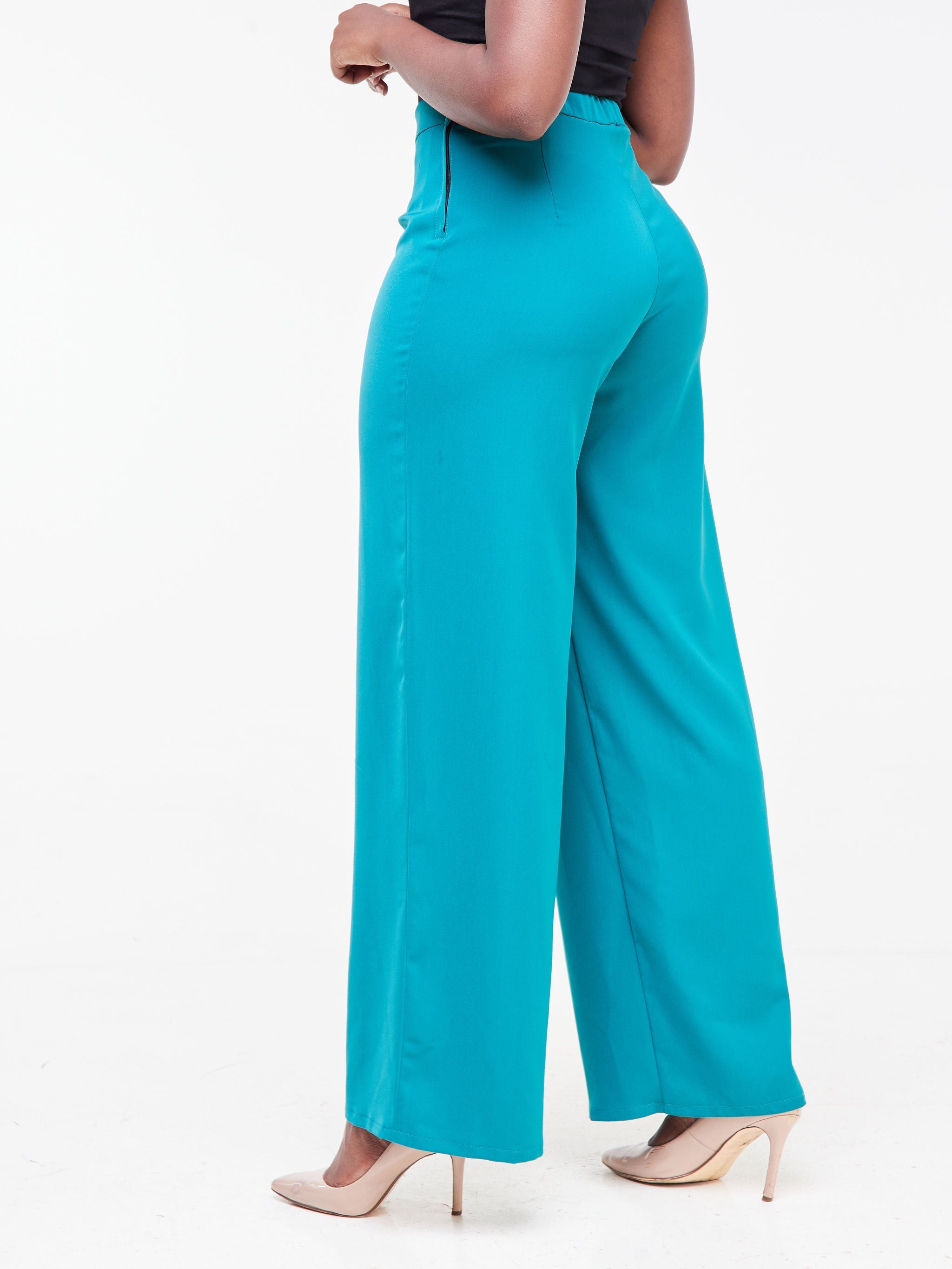 Vivo Fahari Wide Leg Pants - Teal