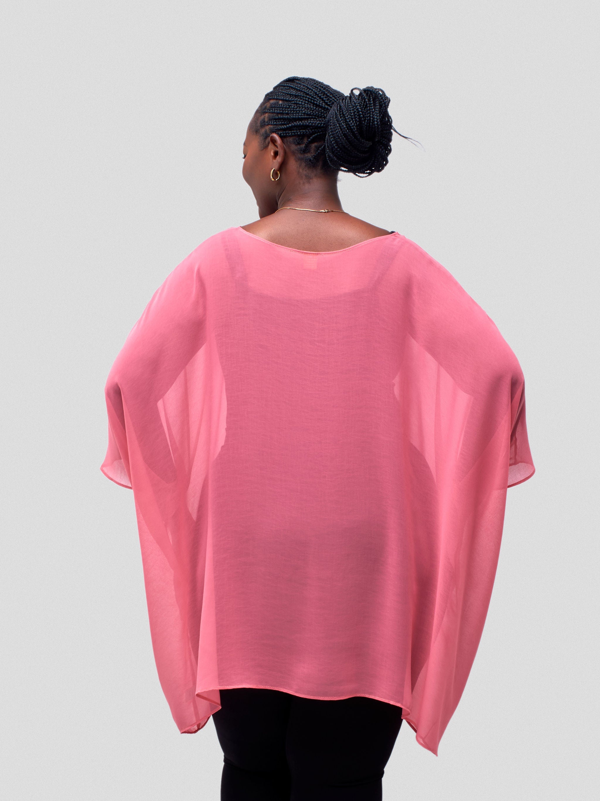 Vivo Basic Liv Chiffon Top - Watermelon