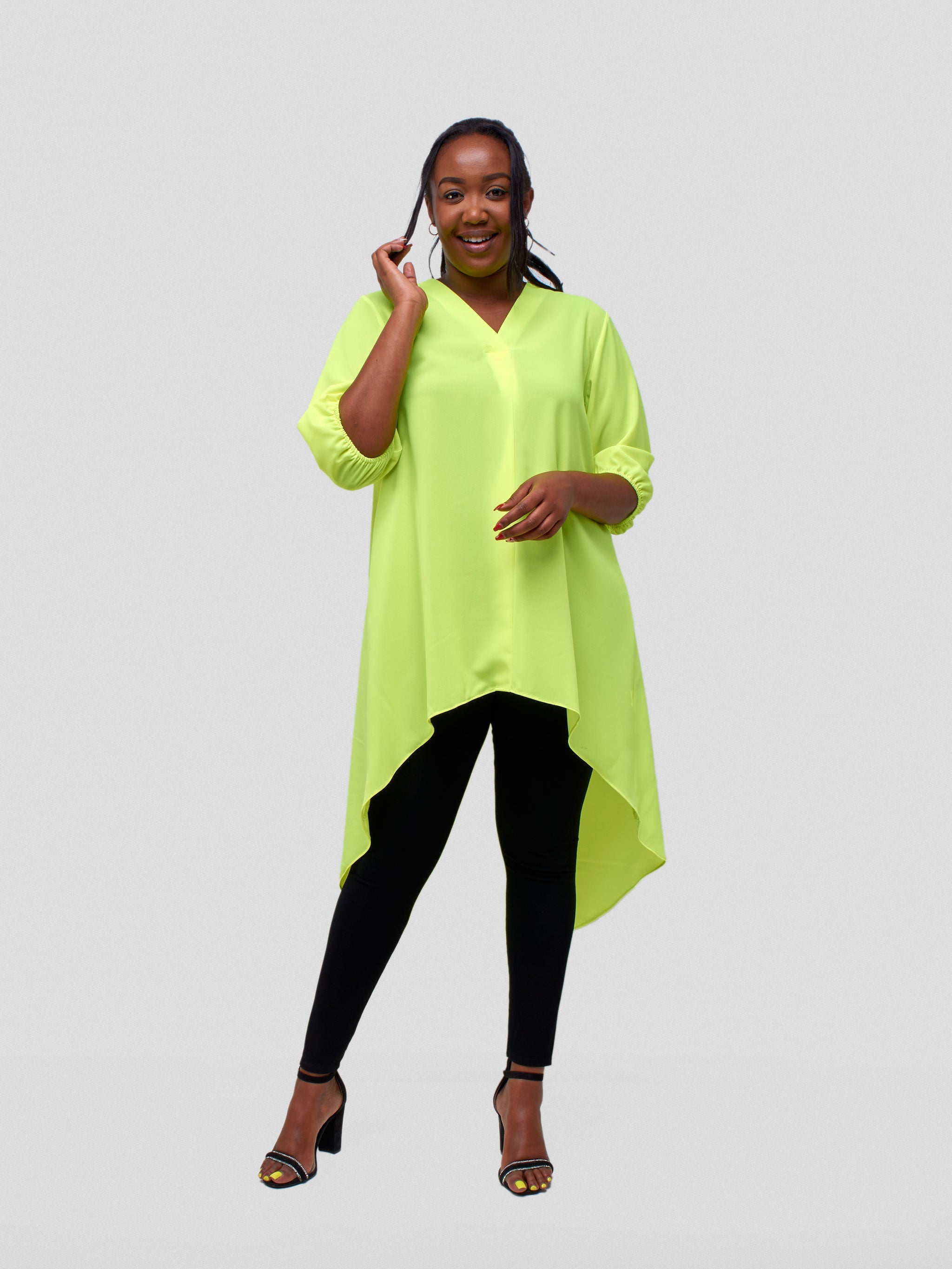 Vivo Dua High Low Top - Lime Green