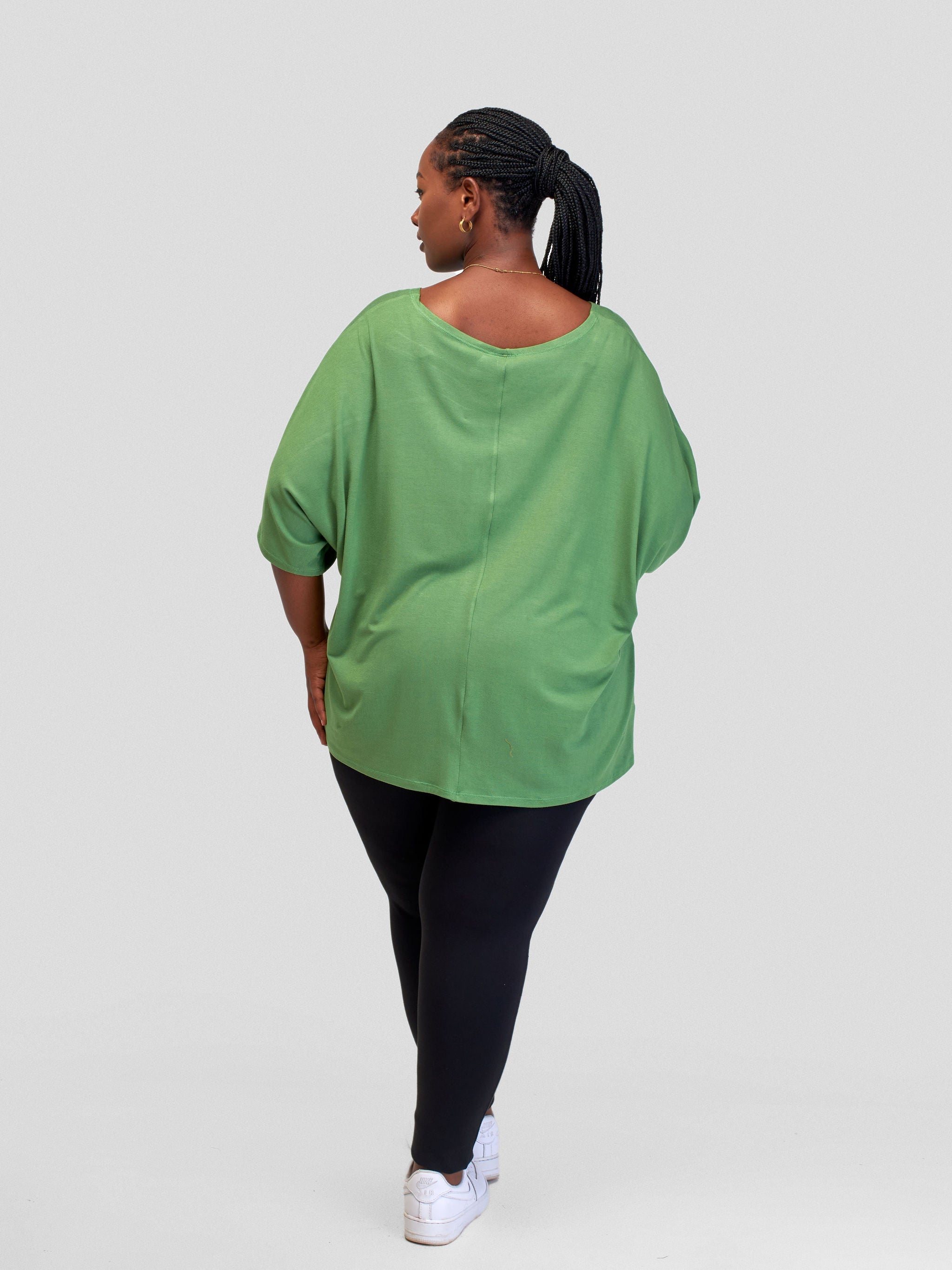 Vivo Basic Sienna Jersey Top - Green