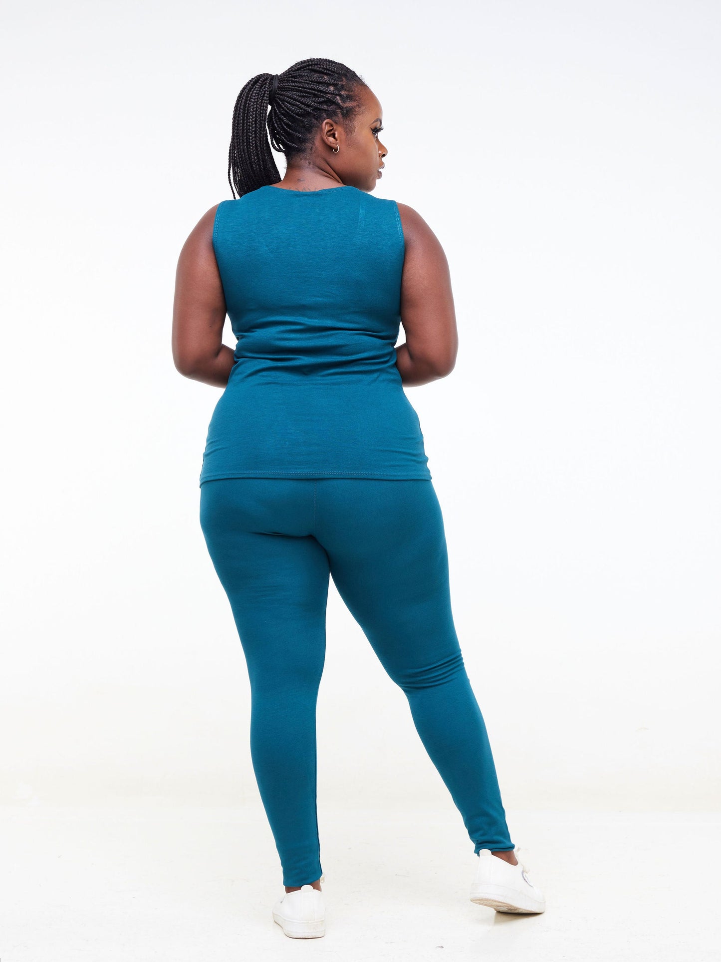 Zoya Basic Full Length Leggings - Teal
