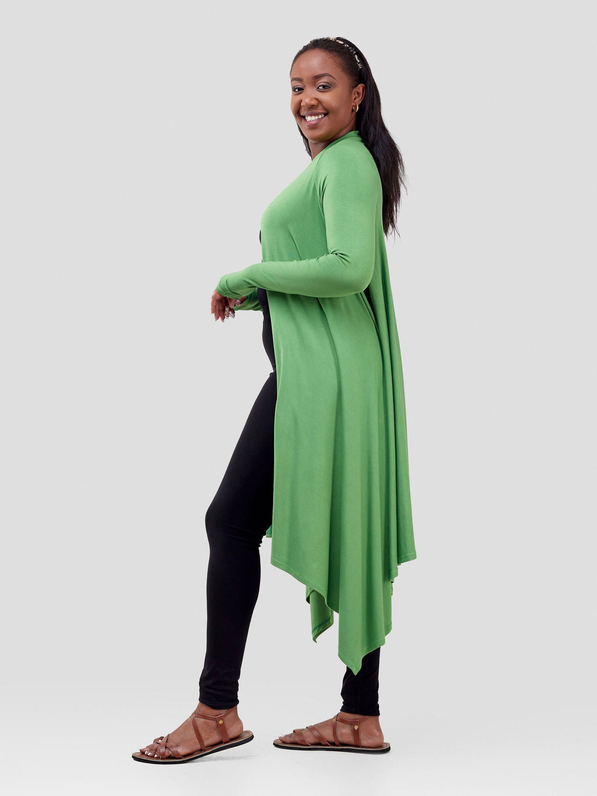 Vivo Basic Long Sleeve Cascade Waterfall - Green