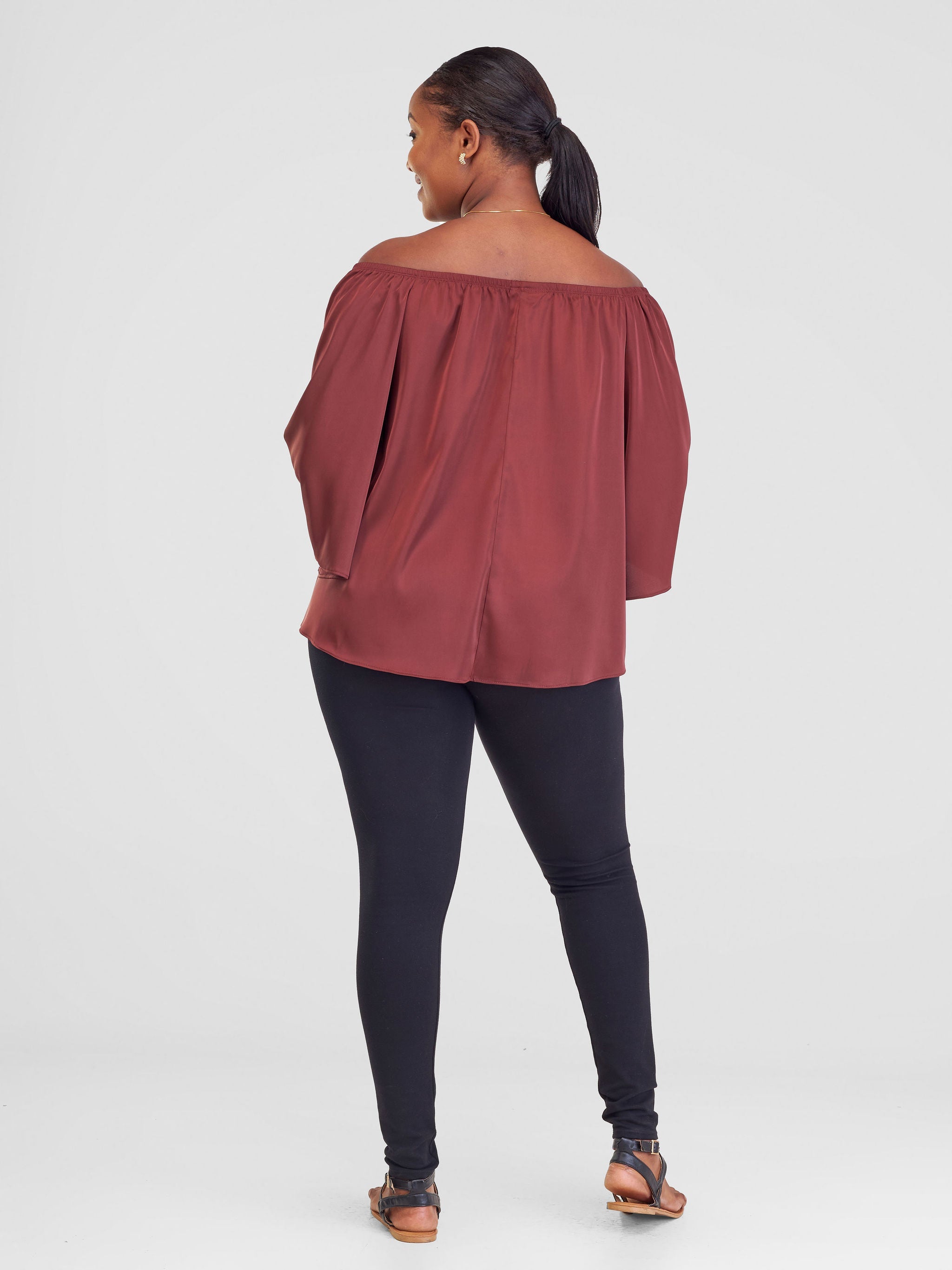 Vivo Sanali Off - Shoulder Top - Brown