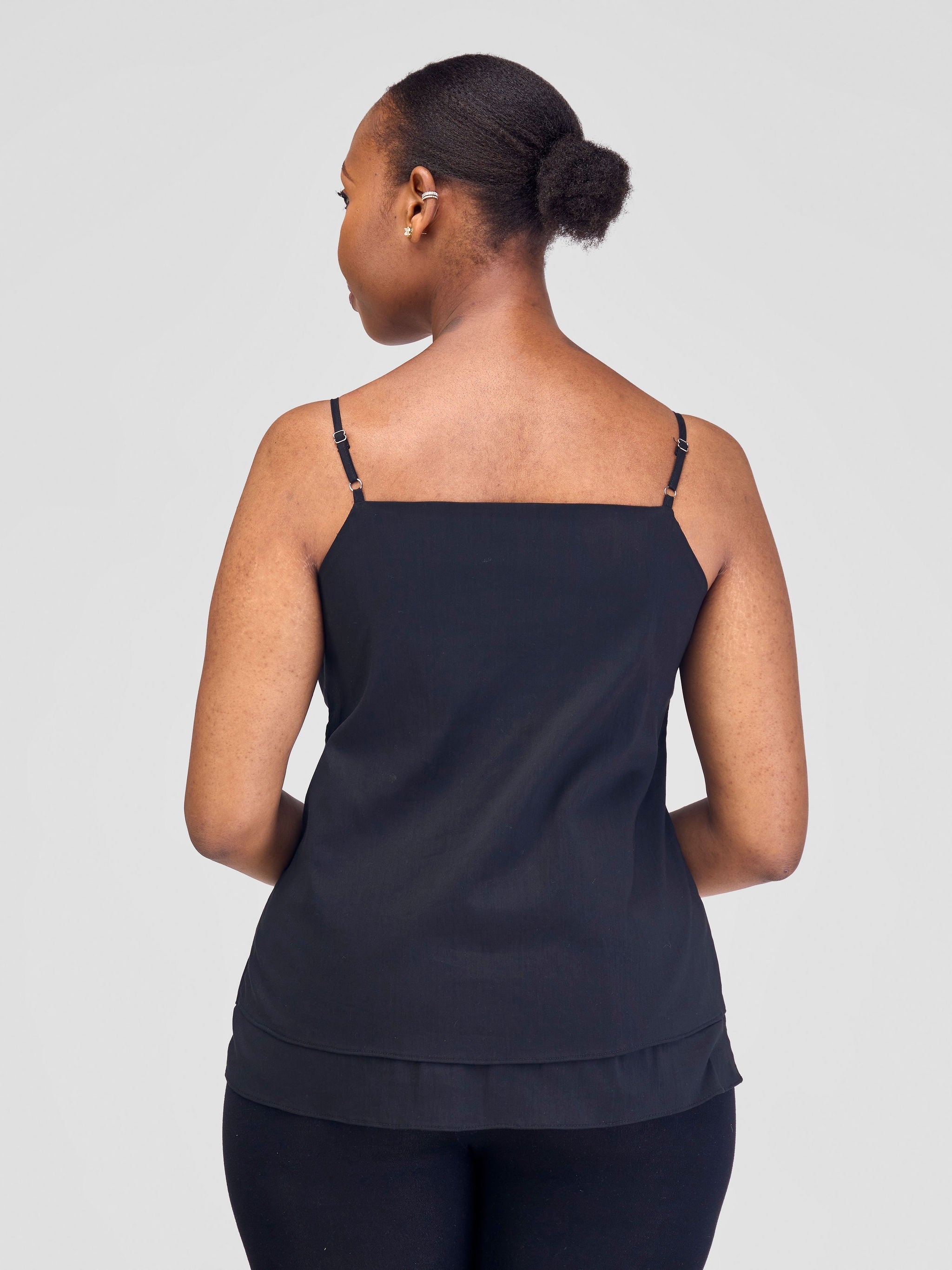 Safari Lira Panelled Camisole Top - Black