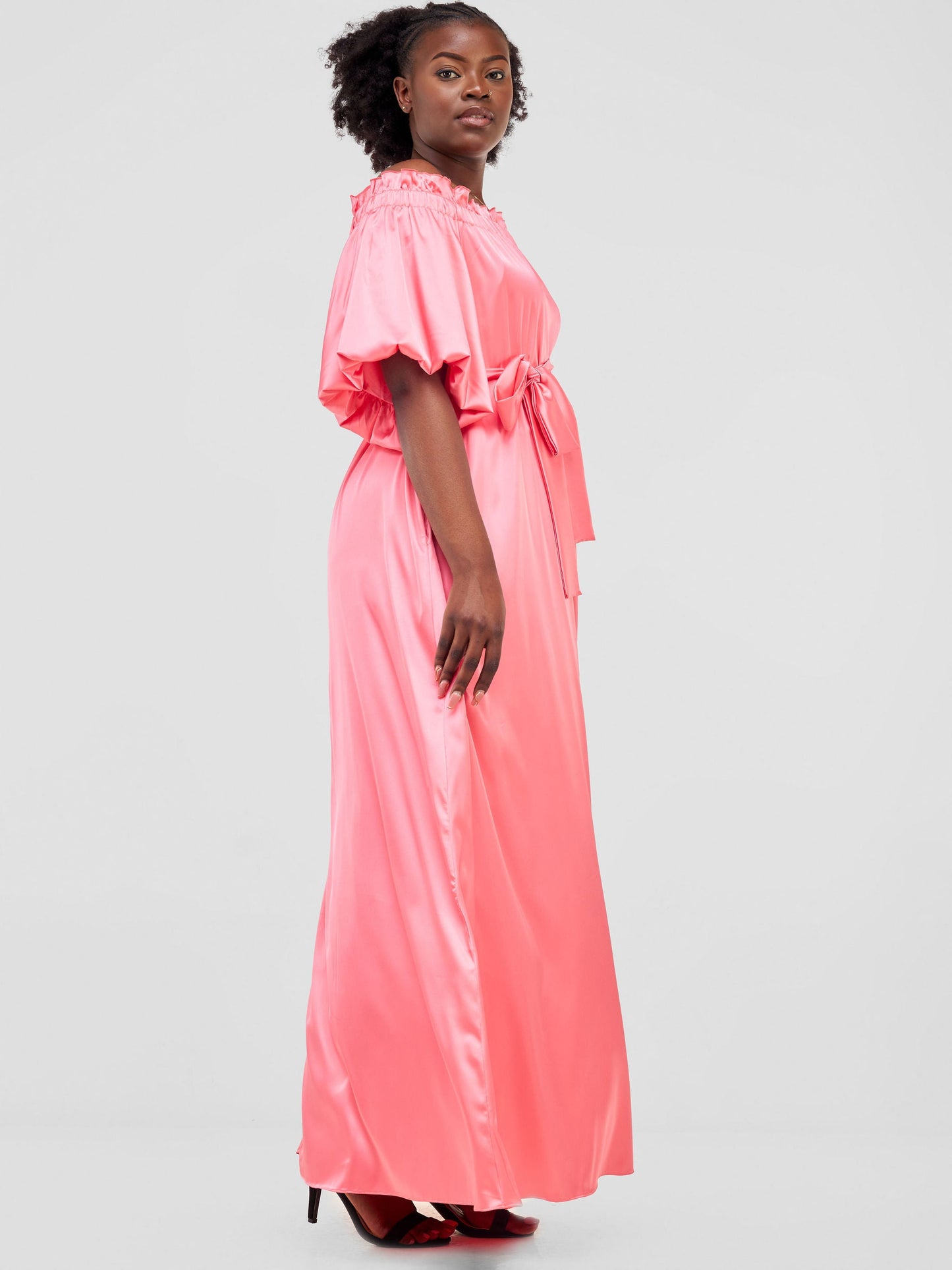 Vivo Sanyu Bubble Sleeve Tent Dress - Pink
