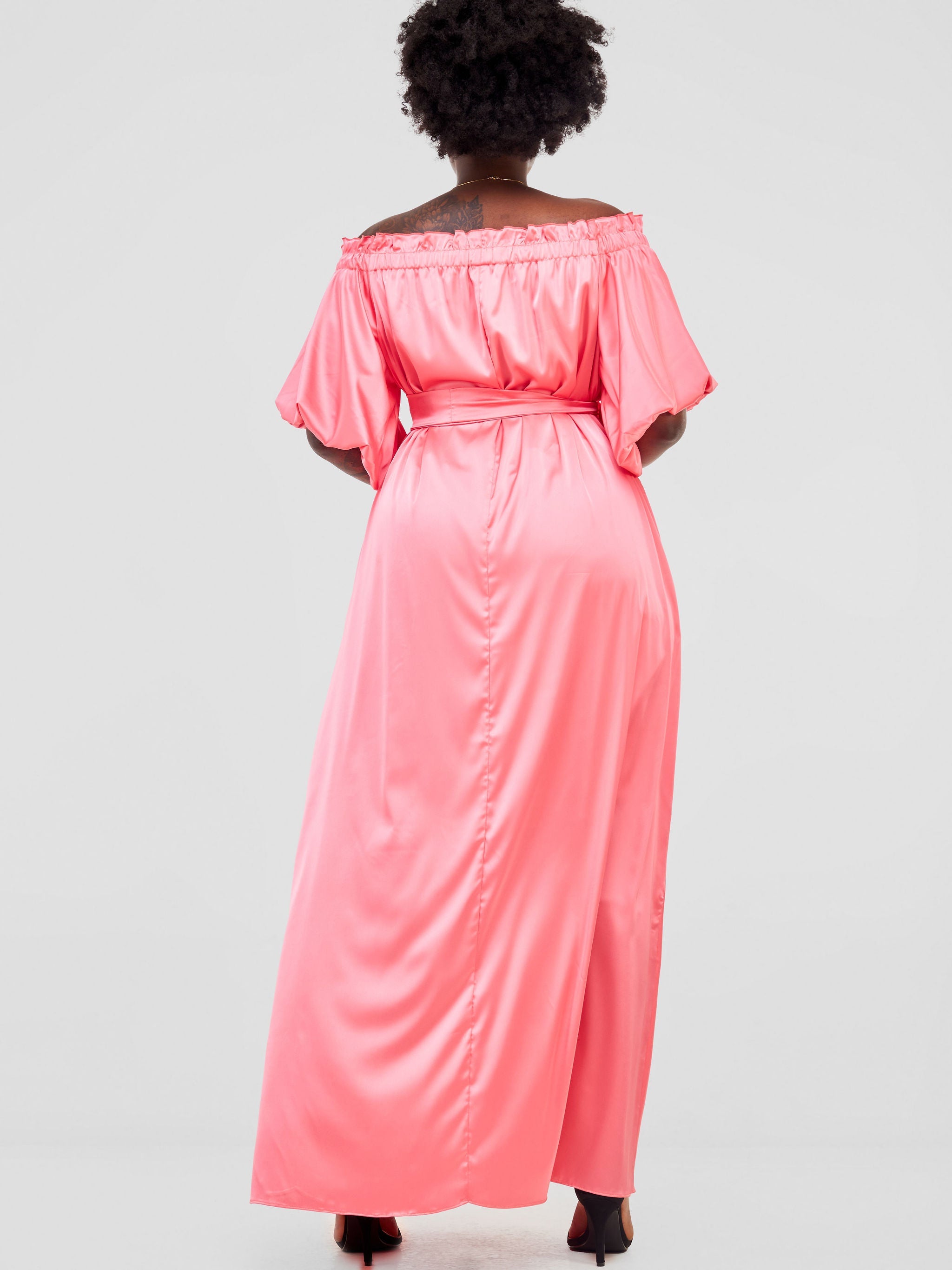 Vivo Sanyu Bubble Sleeve Tent Dress - Pink