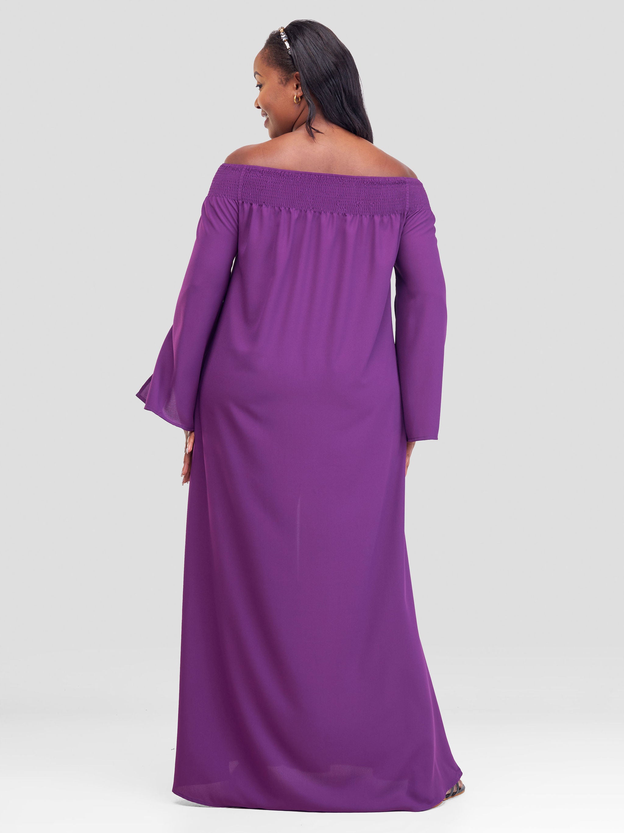 Vivo Sarabi Off - Shoulder Maxi Top - Purple