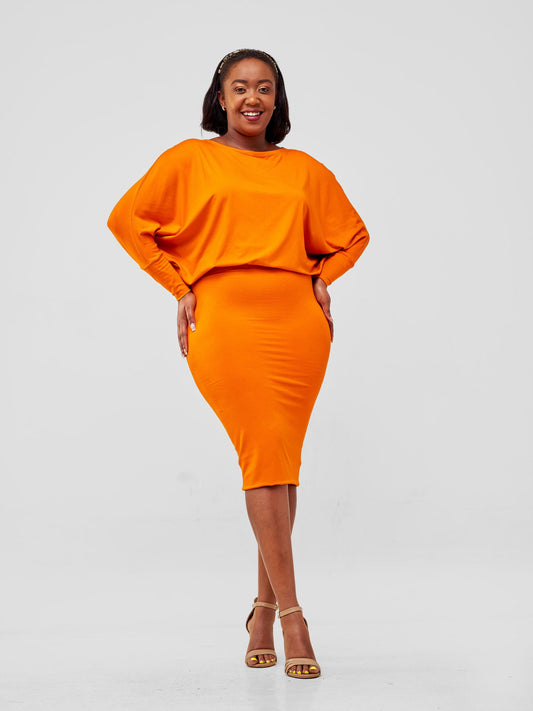 Vivo Basic Tolani Jersey Dress - Orange
