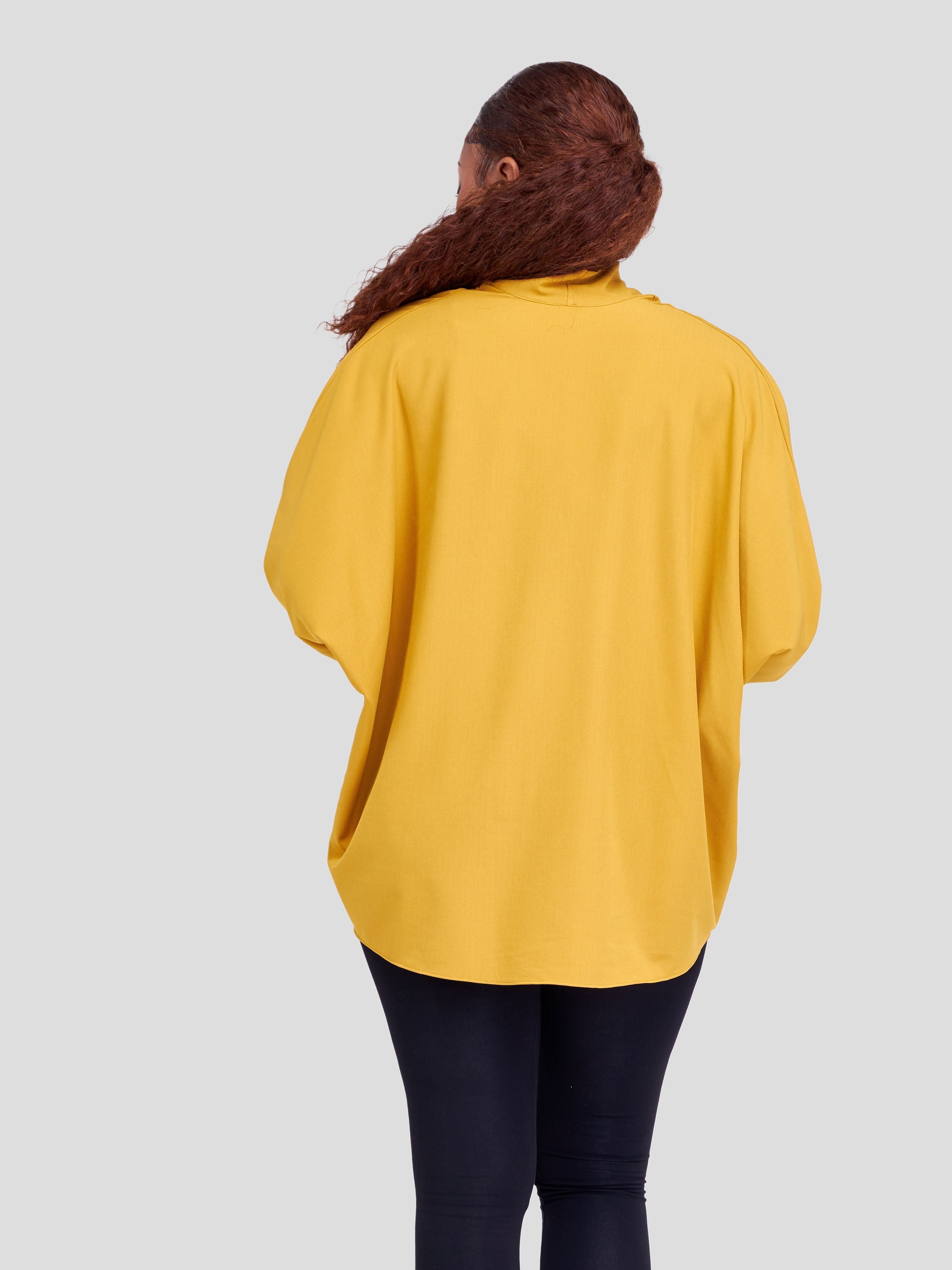 Vivo Zahari  Dolman Tie Kimono - Mustard